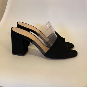 NIB - black/clear Vince Camuto mule